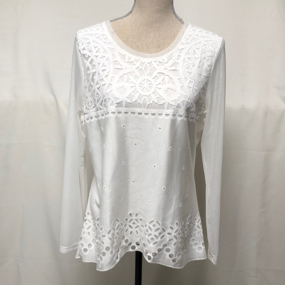 Ness Blouse with shear inserts